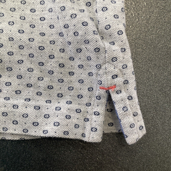 Daniel Supima Cotton Men's Polo Shirt Size S Short Sleeve Grey Blue Paris - Picture 3 of 6